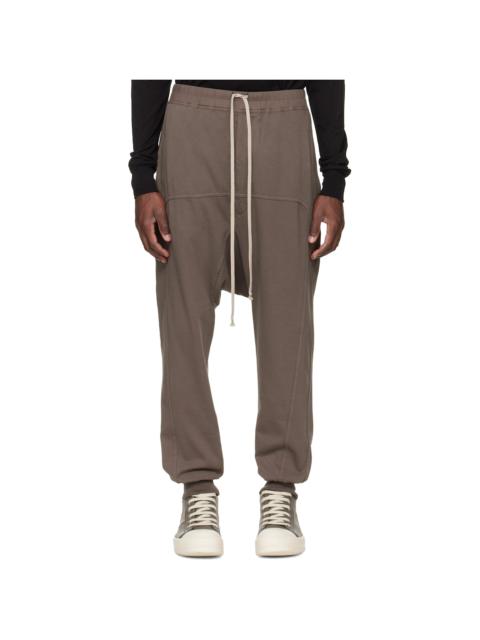 Gray Temple Drawstring Sweatpants