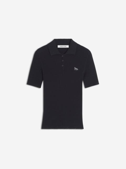 BABY FOX FINE RIB WOOL POLO