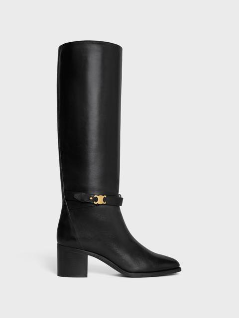 CELINE GARANCE TRIOMPHE STRAP HIGH BOOT in CALFSKIN