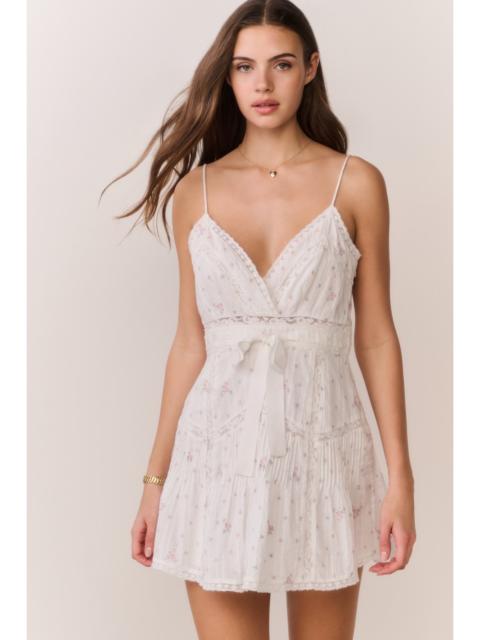 Sibelle Floral Embroidered Cotton Mini Dress