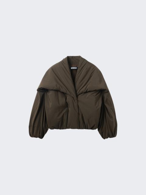 The Chale Bomber Jacket Dark Brown