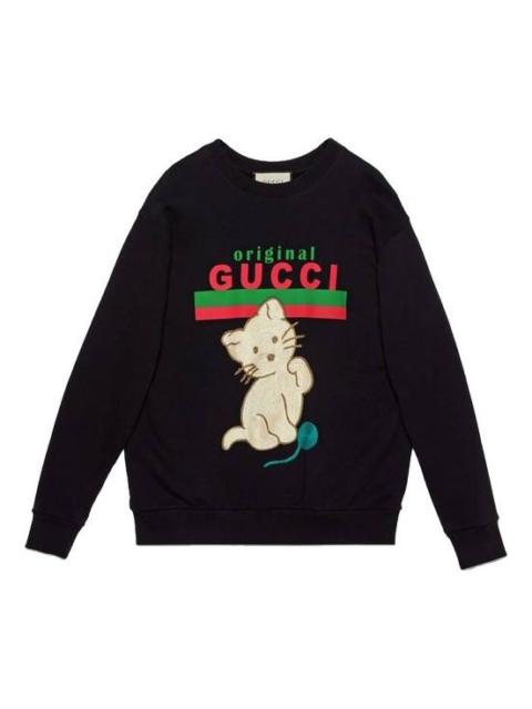 "Original Gucci" sweatshirt with kitten