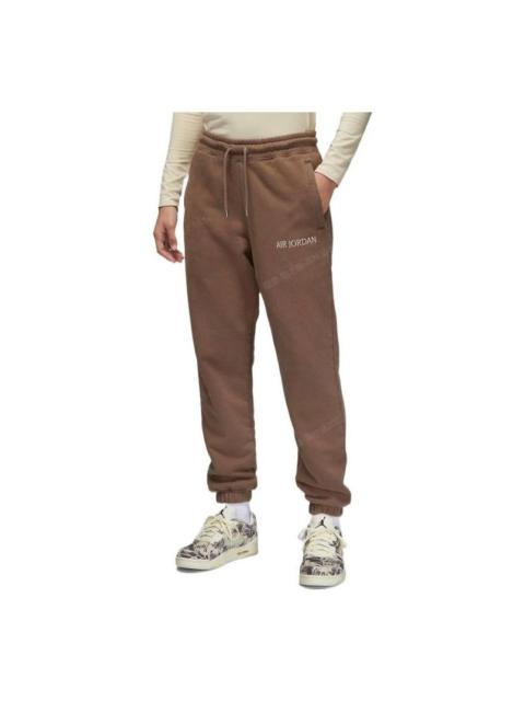 (WMNS) Air Jordan Wordmark Sweatpants 'Brown' DV6472-270