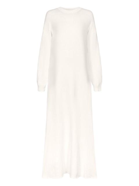 Lucy long-sleeve knitted maxi dress