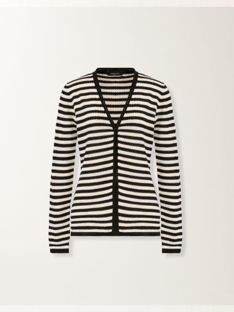 Organic cotton cardigan with micro sequins