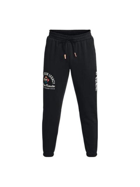Under Armour Project Rock Heavyweight Terry Pants 'Black Ivory' 1377440-001