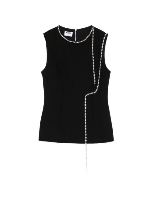 rhinestone embellished blouse