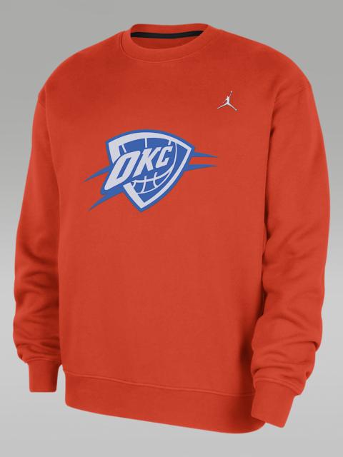 Oklahoma City Thunder Statement Essentials Men's Jordan NBA Fleece Crew-Neck Sweatshirt
