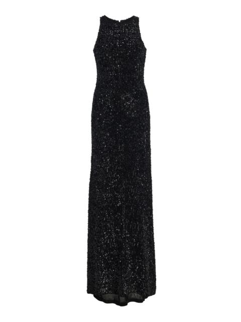 Taylor Sequined Knitted Dress black