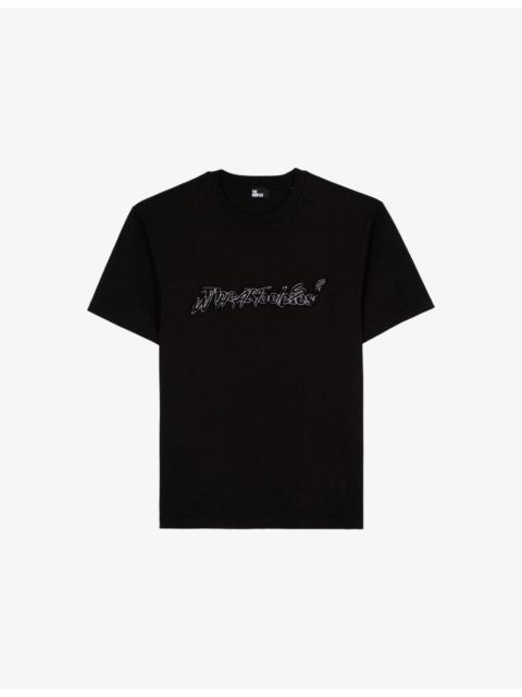 Branded Short-Sleeved Cotton-Jersey T-Shirt