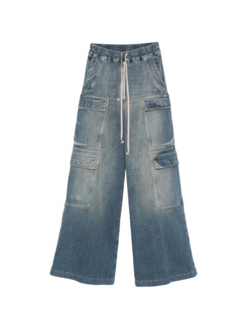 elasticated-waist jeans