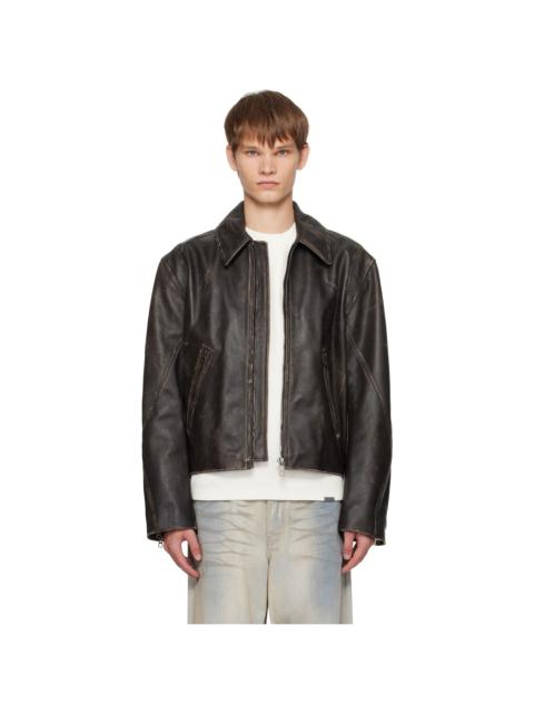 Brown Void Leather Jacket
