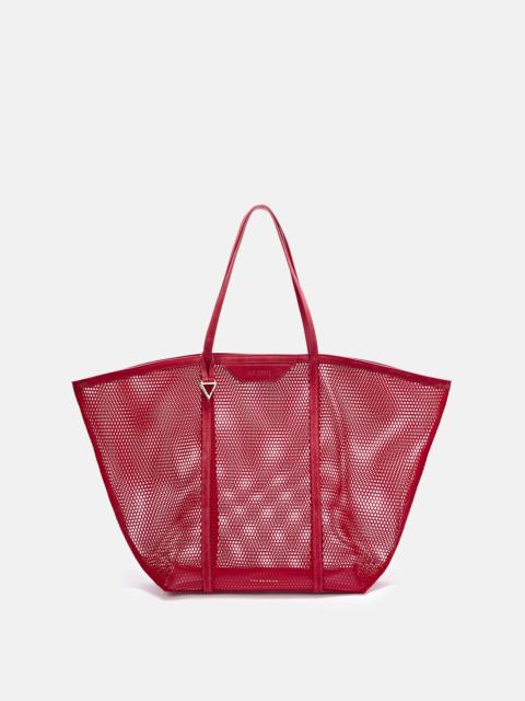 ''VIA DEL MARE'' RED TOTE BAG