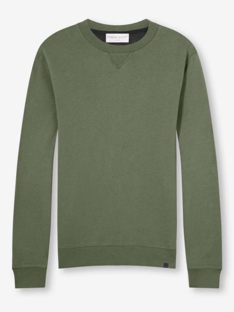 Men's Sweatshirt Quinn Cotton Modal Soft Green