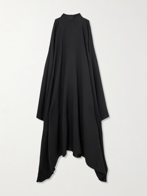 Aga Tie-detailed Draped Crepe Gown