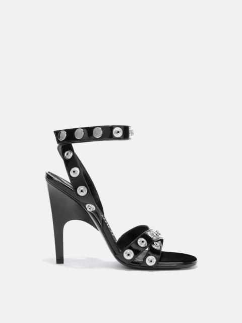 ''COSMO'' BLACK ANKLE STRAP SANDAL