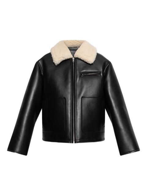 Kaz shearling-collar pocket jacket