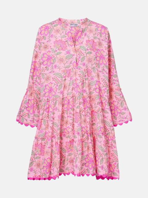 Printed cotton minidress