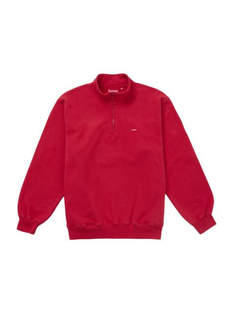 Supreme Small Box Half Zip Pullover Red
