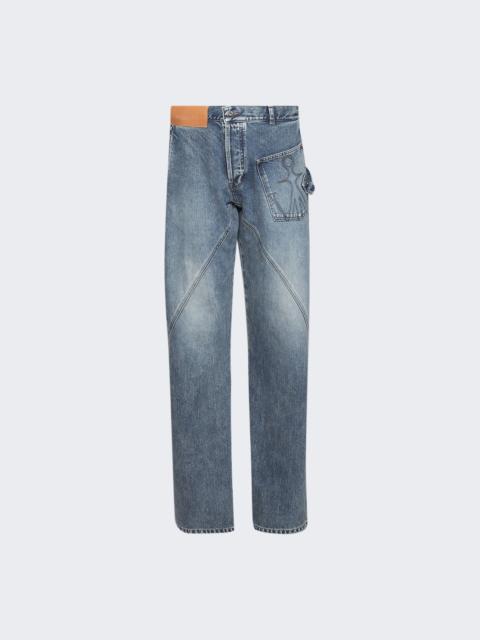Twisted Workwear Jeans Mid Blue