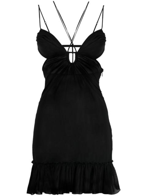 cut-out detail minidress