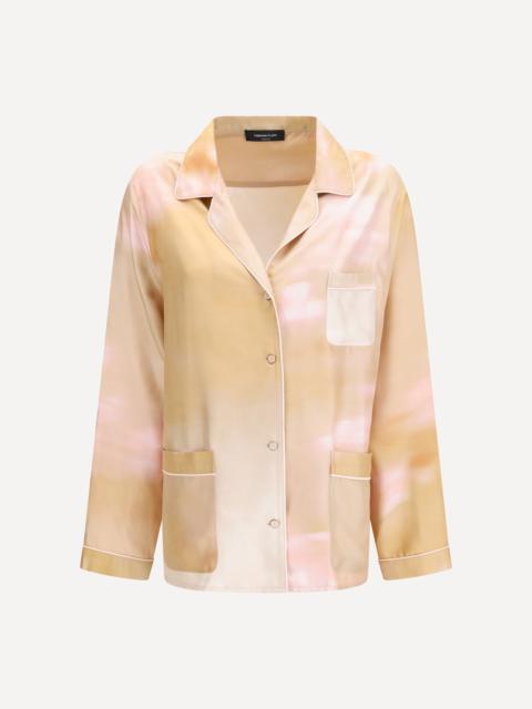 Printed silk twill Shirt