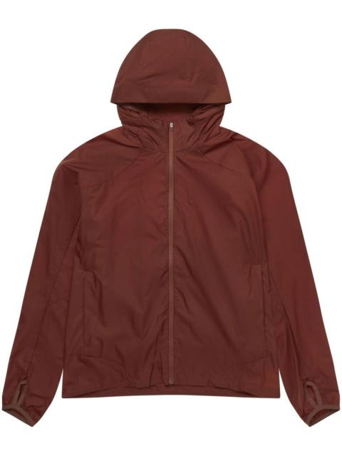 hooded lightweight jacket