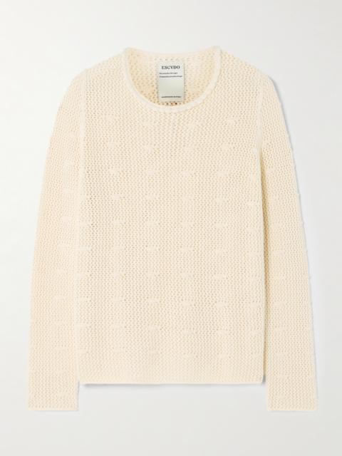 Litoral Open-knit Cotton Top