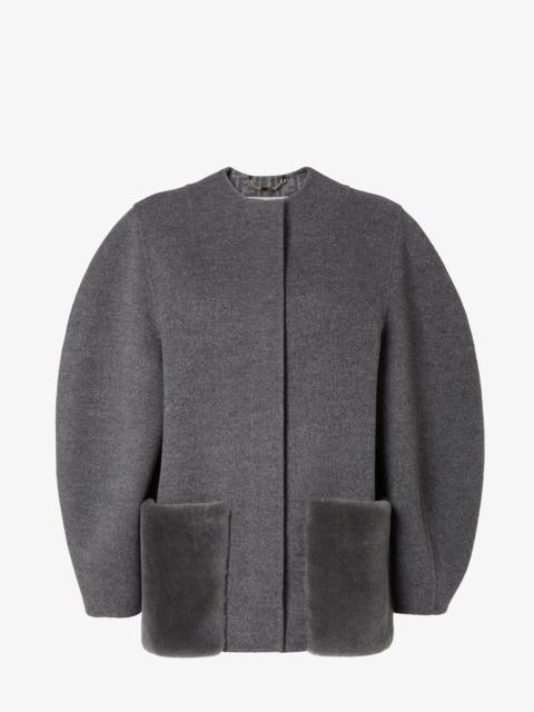Blouson Gray wool jacket