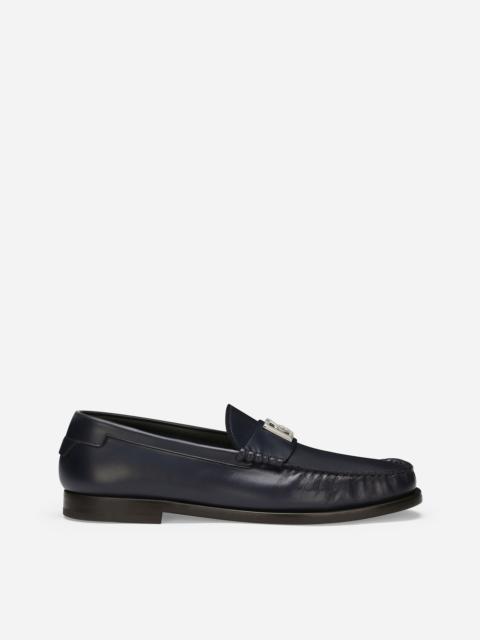 Brushed calfskin loafers