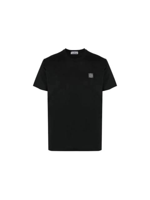 Stone Island Logo Patch T-Shirt Black