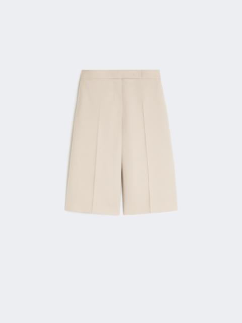 Wool, mohair and silk canvas Bermuda shorts - SAND