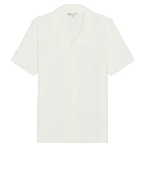 Cotton Textured Camp Shirt