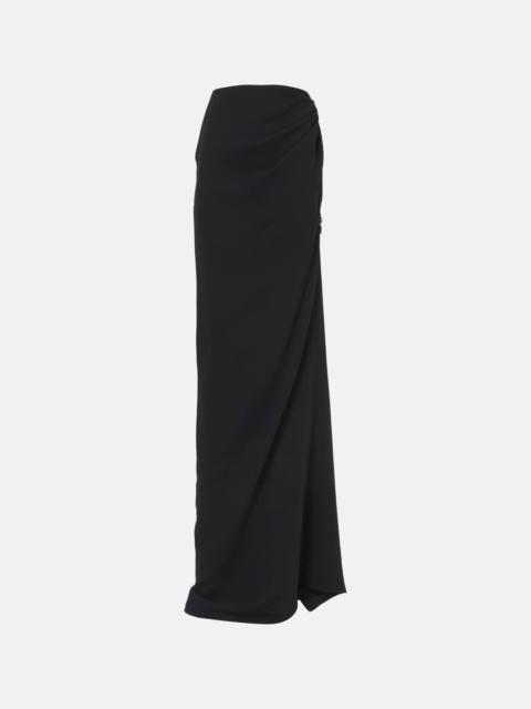 Indominable draped maxi skirt