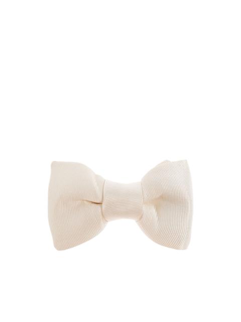 cream bow tie