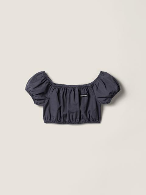 Poplin crop top