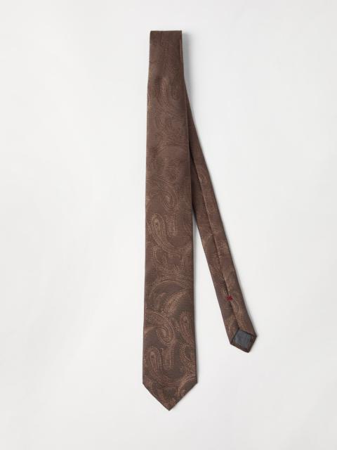 Paisley silk tie
