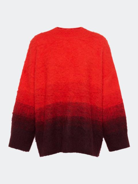 Leith Ombre Sweater In Coral Ombre