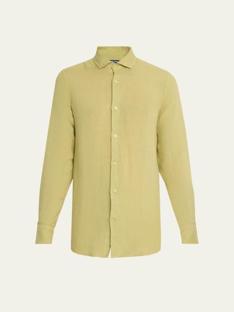 Men's Antonio Linen Casual Button-Down Shirt