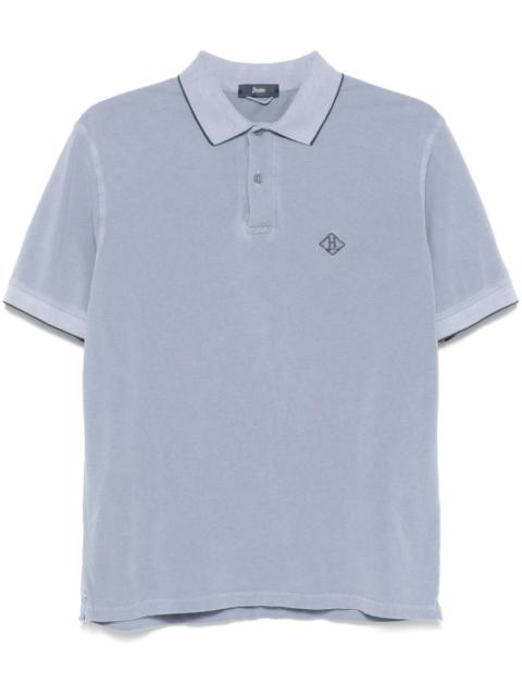 logo-embroidered polo shirt