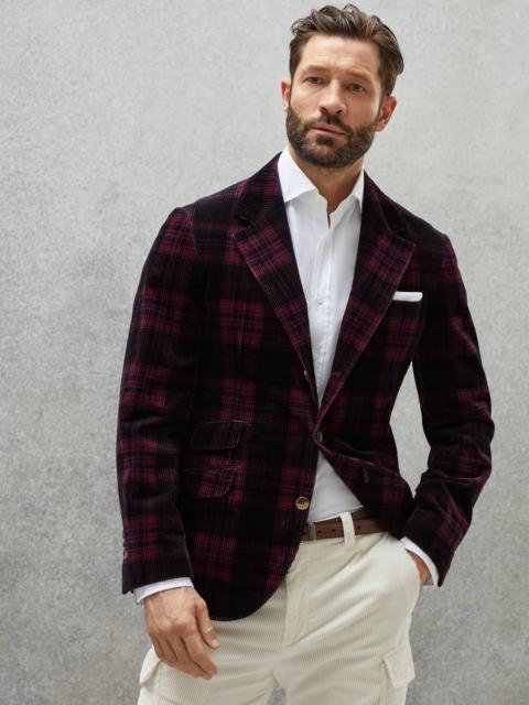 Cotton Prince of Wales corduroy deconstructed Cavallo blazer