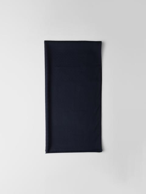 Wool and silk scarf