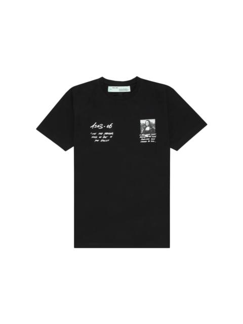 OFF-WHITE Slim Fit Monalisa Graphic Print T-Shirt Black