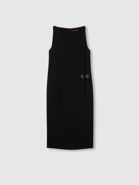 Heavy viscose sable Horsebit dress