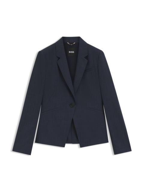 MELANGE SLIM-FIT BLAZER IN VIRGIN WOOL