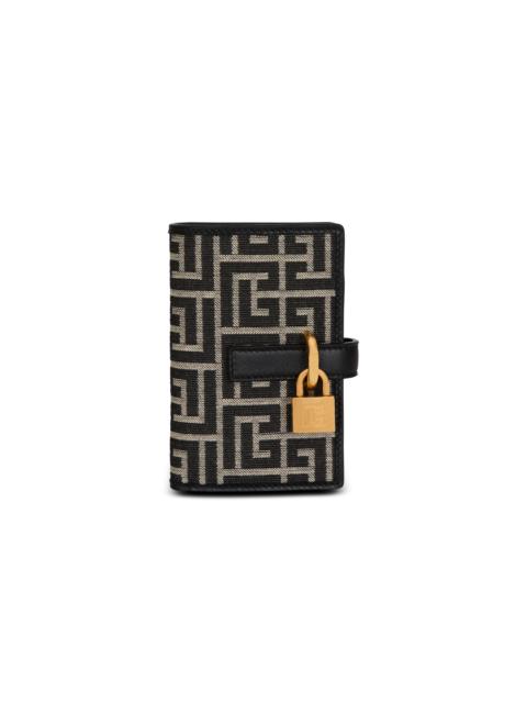 Pulse Holder monogram jacquard card holder