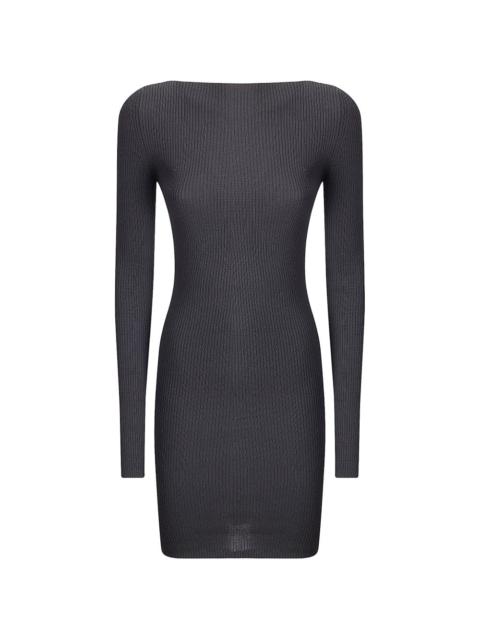 Al open-back mini dress