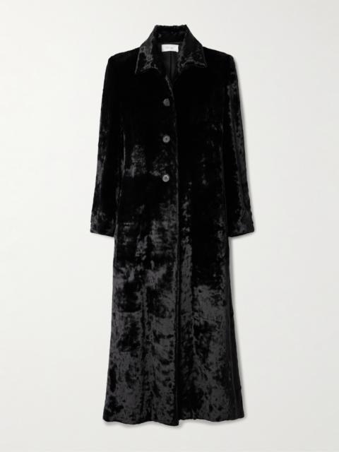 Batani Crushed-velvet Coat