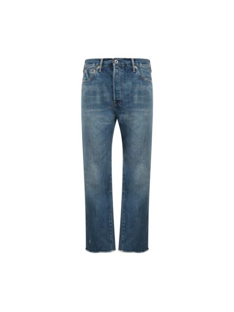 SELVEDGE DENIM USED ANKLE CUT JEAN