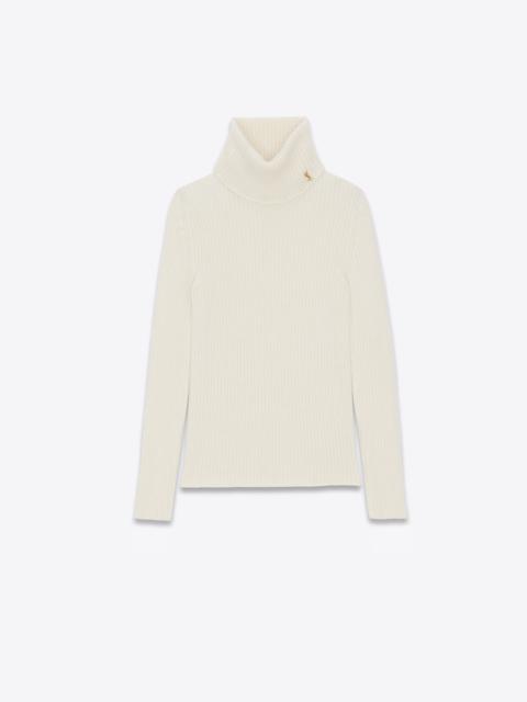 turtleneck sweater in wool, cashmere and mohair